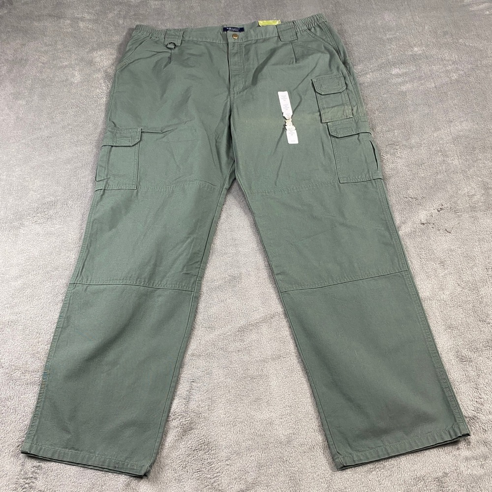 5.11 Tactical Series Men's Cargo Pants Size 44x34‎ Green Cotton Pockets D-Ring